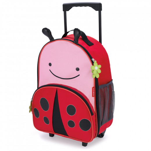 Skip Hop Zoo Little Kid Travel Rolling Luggage Backpack - Ladybug