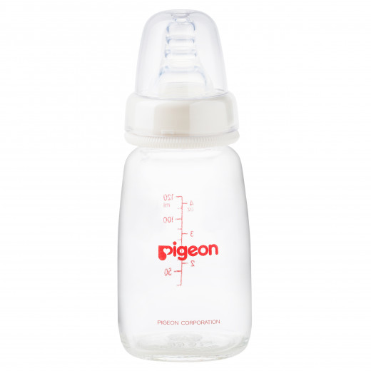 زجاجة الرضاعة (رقبة رفيعة) من بيجوين, 120 مل , ابيض شفاف