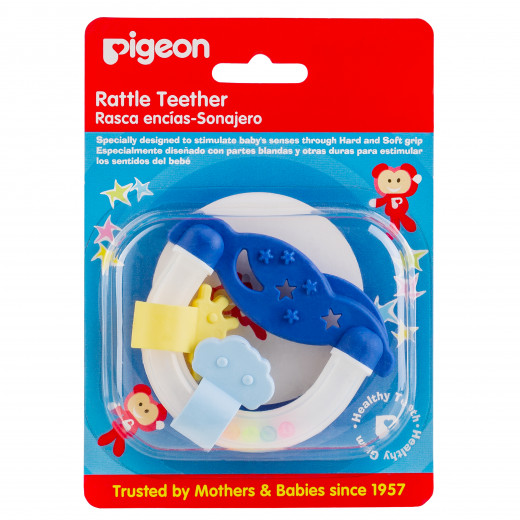 Pigeon Rattle Teether Night & Day