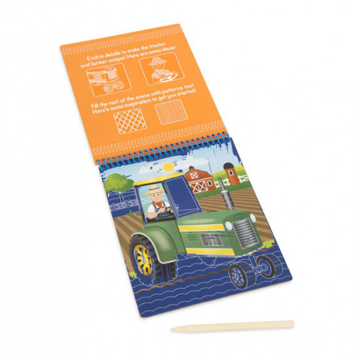 Melissa & Doug On the Go Scratch Art Color Reveal Pad - Vehicles