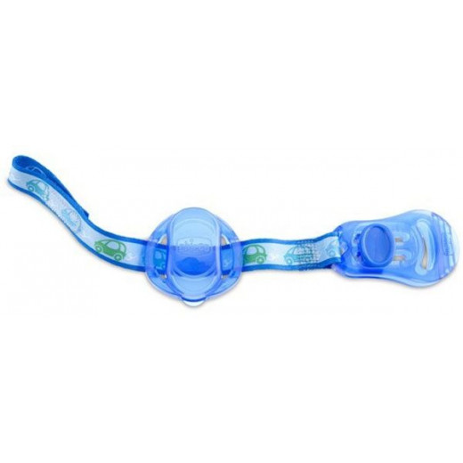 Chicco Clip With Teat Cover- Blue