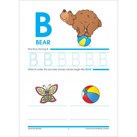 School Zone - Uppercase Alphabet grade p ages 4-6