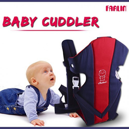 Farlin Front Hold Baby Cuddler, Blue and Red