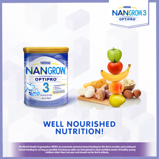 Nestle Nan 3 Optipro Growing Up Milk, 400 Gram Tin