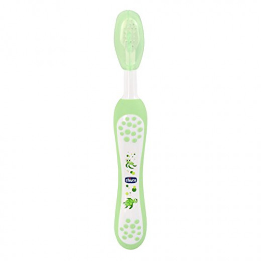 Chicco- Green -  Milk Teeth toothbrush (6 m - 3yrs)