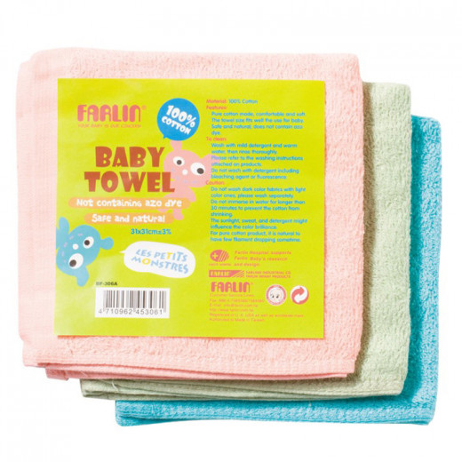 Farlin Towel Set, 3 Pieces, Assorted