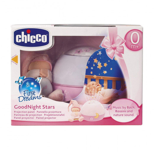 Chicco Goodnight Stars Soft Musical Nightlight - Pink