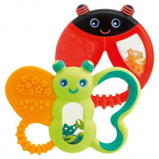 Chicco Funny Relax Teether (6M+), Butterfly or Ladybug