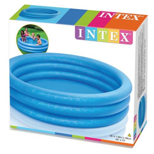 Intex Pool Inflatable Crystal Blue Vinyl 1.68 m x 38 cm