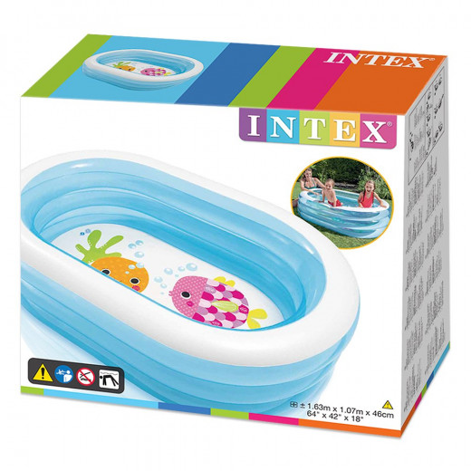 Intex My Sea Friends Pool, 3 Rings 163cm x 107cm x 46cm