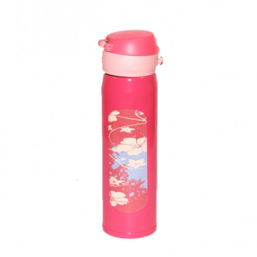 Stainless Steel Water Bottle for Baby Hot Water, 500 ml, Peach