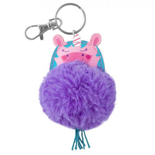 Stephen Joseph Pom Pom Critter Key Chains Unicorn