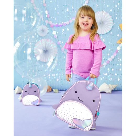 Skip Hop Zoo Little Kid Backpack, Narwhal