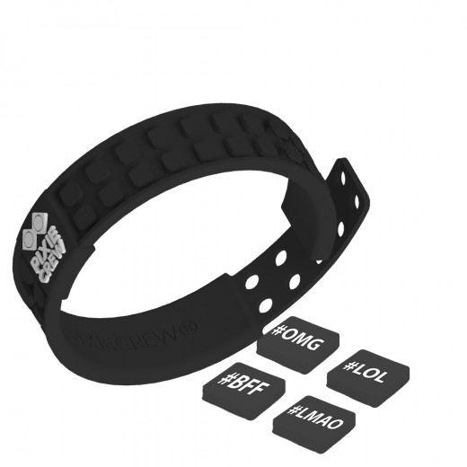 Pixie Friendship Wristband-Hashtag/Black