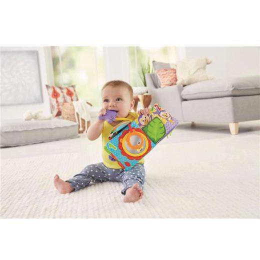 Fisher-Price 1 to 5 Soft Activity Book with Monkey Teether