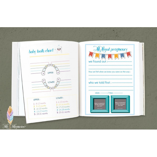 Pregnancy And Birth Journal My Memory Book - Blue
