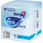 Fine Care Incontinence Unisex Briefs, Medium, Waist 75-110 Cm, 11 Diapers