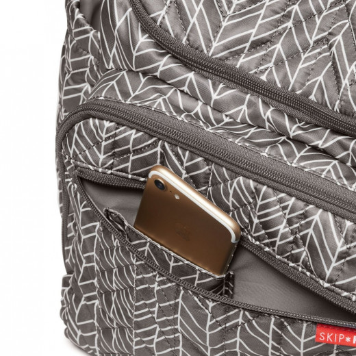 Skip Hop Forma Diaper Backpack (New Quilting) - Grey Feather