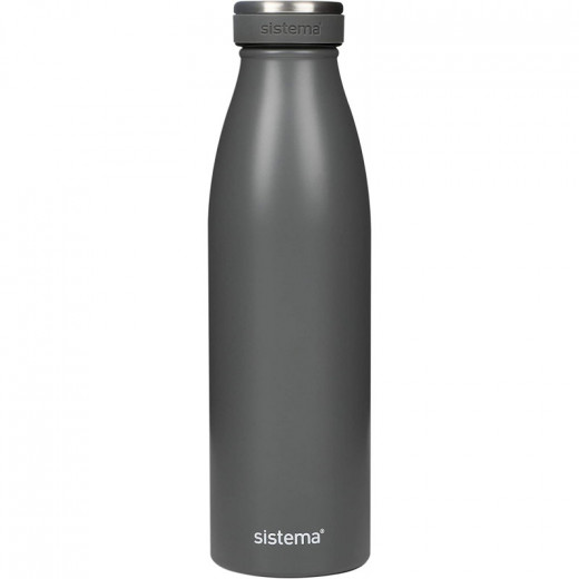 Sistema Stainless Steel Bottle 500ml - Grey