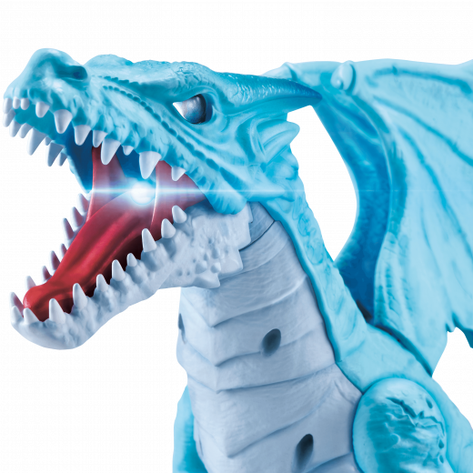 Zuru Robo Alive Roaring Ice Dragon Battery-Powered Robotic Toy, Blue