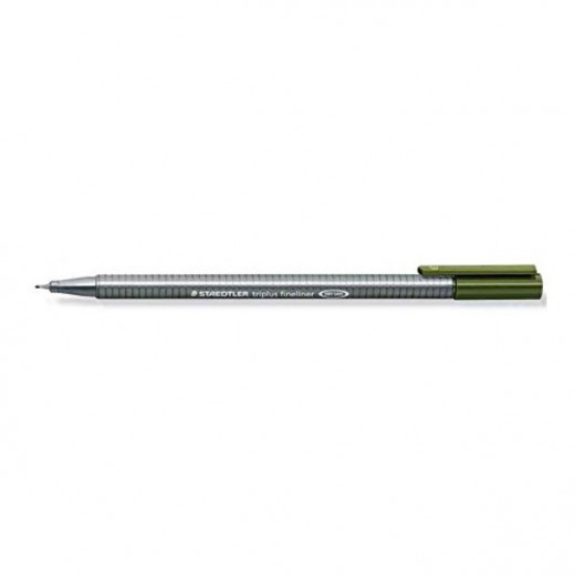 Staedtler Triplus Fineliner Marker Pen - 0.3 mm - Olive Green