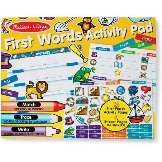 Melissa & Doug First Words Activity Pad