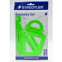 Staedtler Geometry Set 4pcs Asstd, Green