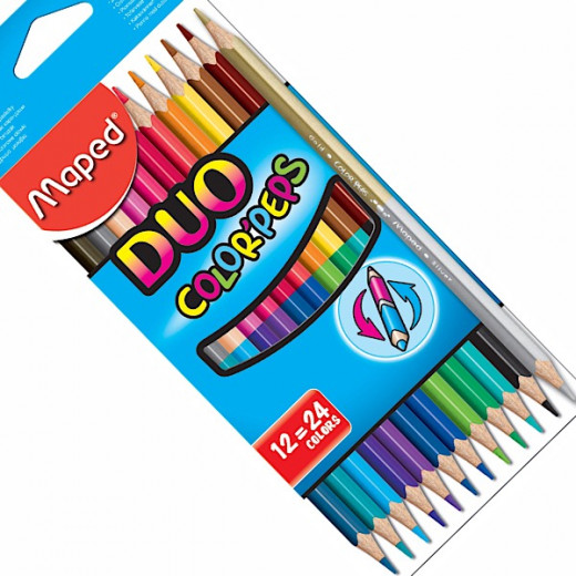 Maped Colored Pencils Duo,12 Pieces
