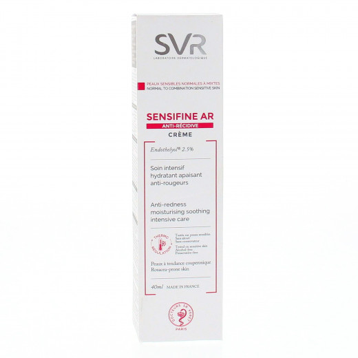 SVR Sensifine Ar Anti-redness Moisturising Soothing Cream Intensive Care, 40 Ml