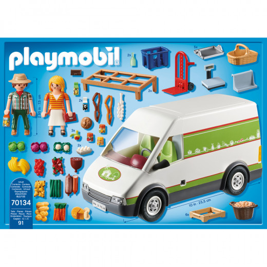 Playmobil Mobile Farm Market 91 Pcs For Children