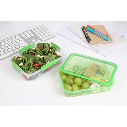 Sistema To Go Rectangle Lunch Stack Box, 1.8L - Purple