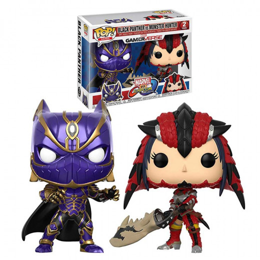 Pop! Games: Marvel Vs. Capcom 2PK - Black Panther Vs. Monster Hunter