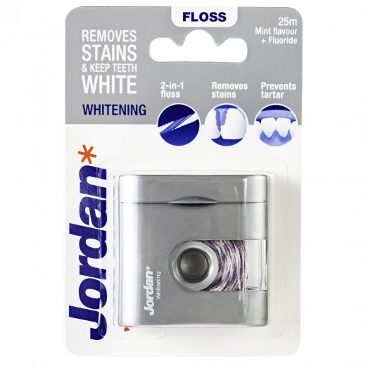 Jordan Dental Floss Whitening Mint Fluoride 25