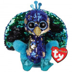 Ty Beanie Babies Flippables Tyson - Peacock Medium