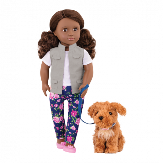 Our Generation, Malia, 18-inch Doll & Pet Set