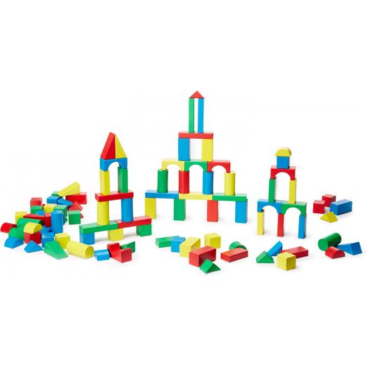 Melissa & Doug 100 Piece Wood Blocks Set