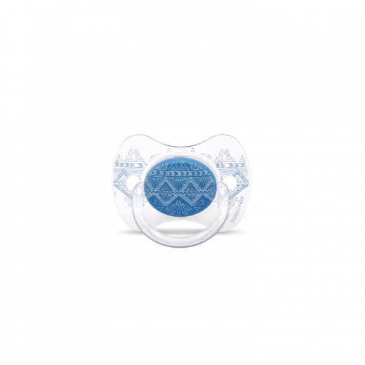 Suavinex Pacifier Premium Couture Physiological Teat 4-18 months - Light Blue