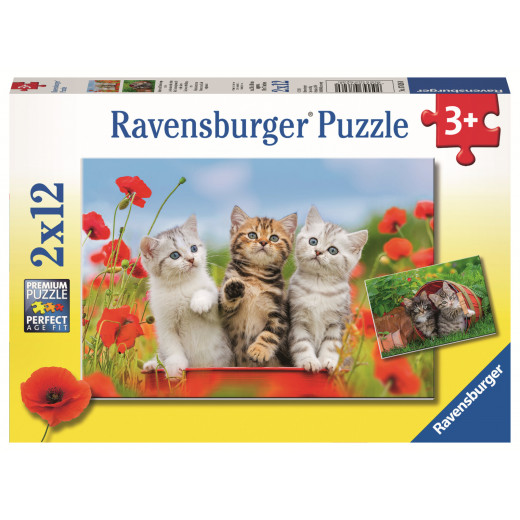 Ravensburger Puzzle Kitten Adventures (2X12pc)