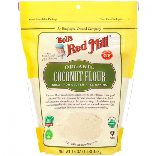 Bob's Red Mill Gluten Free Organic High Fiber Coconut Flour New 453g