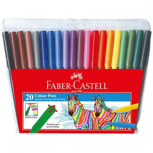 Faber Castell | Fiberpen Washable | 20 Color