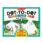 Melissa & Doug Dot-to-Dot Coloring Pad, Wild Animals