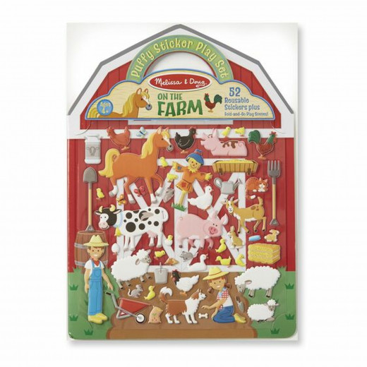 Melissa & Doug Farm Puffy Sticker Set