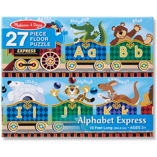 Melissa & Doug Alphabet Express Floor Puzzle, 27 Pieces