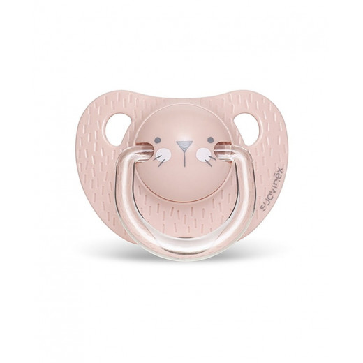 Suavinex Evolution Anatomical Pacifier 0-6M, Pink Whiskers