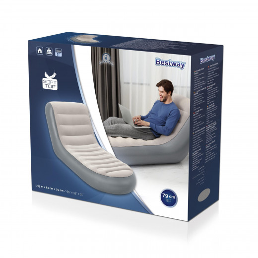 Bestway Inflatable Chaise Sport Lounger 1.65m x 84cm x 79cm