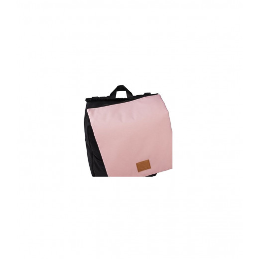 حقيبة الظهر العصرية للحفاضات والأمهات, المحافظة للبيئة من ماي باجز, اللون الأسود والزهري
