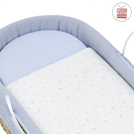 Cambrass - Quilted Basket Une Sky Blue 39x80x25 cm