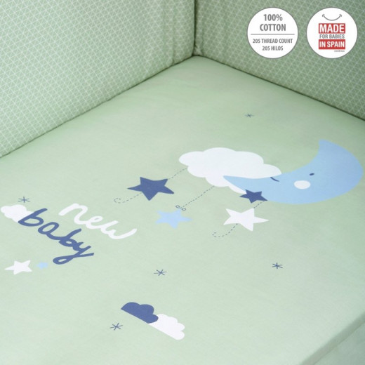 Cambrass - Set 2 Pcs.bedspread W/s Cot 70 Be Moon Green 70x140x3 cm