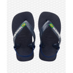 Havaianas Baby Brasil Logo II Navy Blue/citrus Yellow Size 21