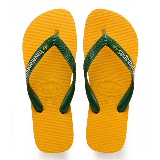 Havaianas Kids Flipflops Brasil Logo Banana Yellow Size 25-26